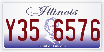 IL license plate Y356576