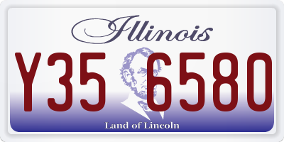 IL license plate Y356580