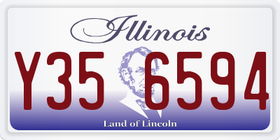 IL license plate Y356594