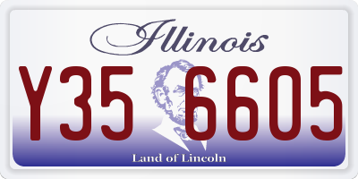 IL license plate Y356605