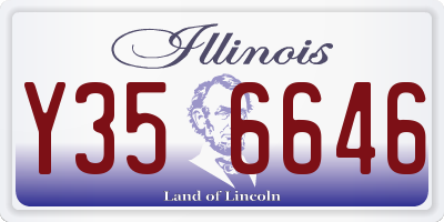 IL license plate Y356646