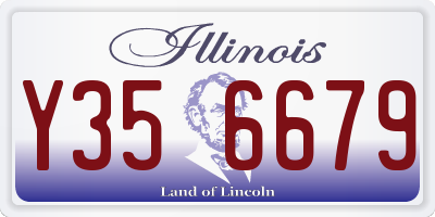 IL license plate Y356679