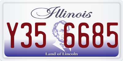 IL license plate Y356685