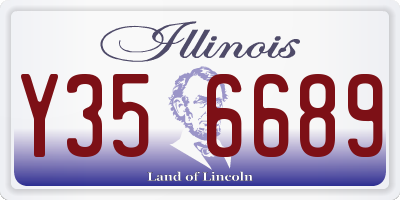 IL license plate Y356689