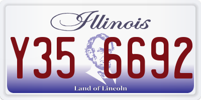 IL license plate Y356692