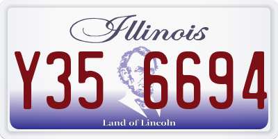 IL license plate Y356694