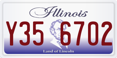 IL license plate Y356702