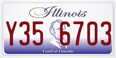 IL license plate Y356703