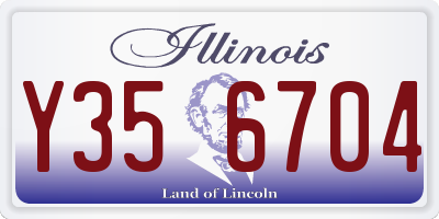 IL license plate Y356704