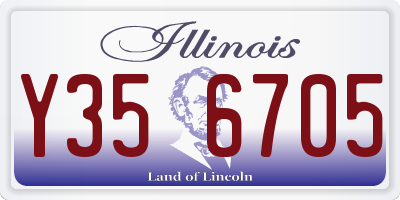 IL license plate Y356705