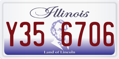 IL license plate Y356706