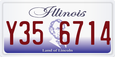 IL license plate Y356714