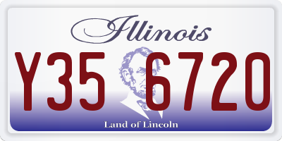 IL license plate Y356720