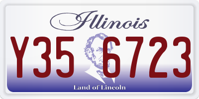 IL license plate Y356723