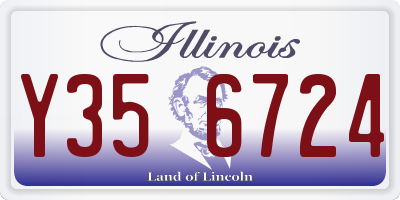 IL license plate Y356724