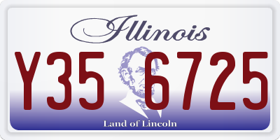 IL license plate Y356725