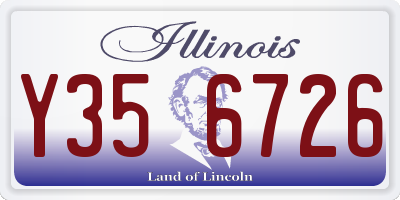 IL license plate Y356726