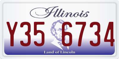IL license plate Y356734