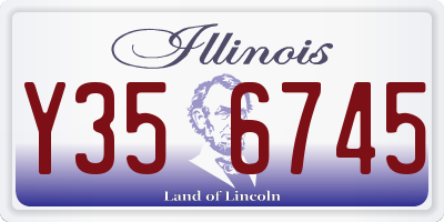 IL license plate Y356745