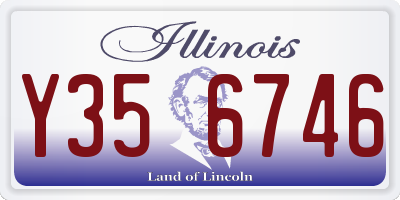 IL license plate Y356746
