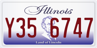 IL license plate Y356747