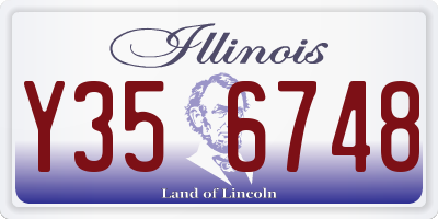 IL license plate Y356748