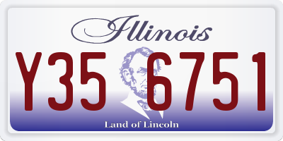 IL license plate Y356751