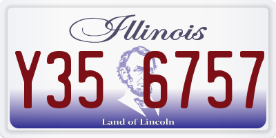IL license plate Y356757