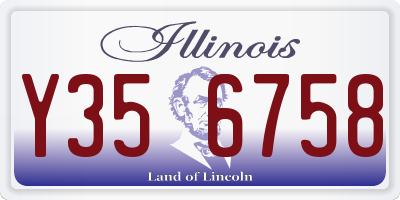 IL license plate Y356758