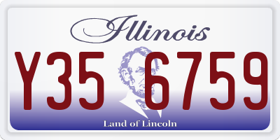 IL license plate Y356759