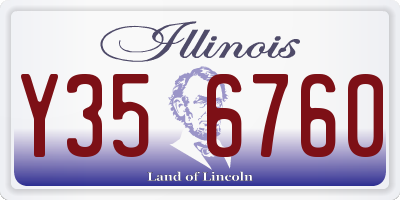 IL license plate Y356760