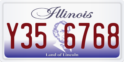 IL license plate Y356768