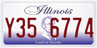 IL license plate Y356774