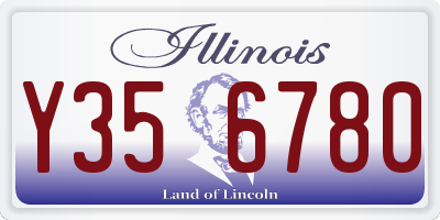 IL license plate Y356780