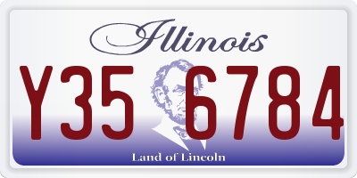 IL license plate Y356784