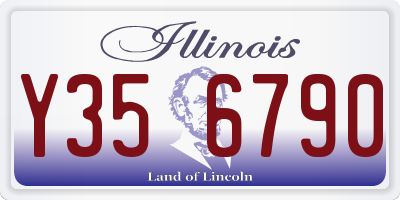 IL license plate Y356790