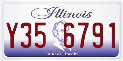 IL license plate Y356791