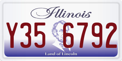 IL license plate Y356792