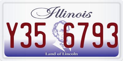 IL license plate Y356793
