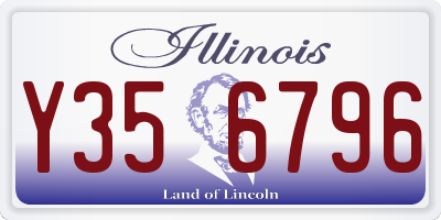 IL license plate Y356796