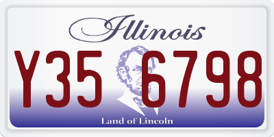 IL license plate Y356798