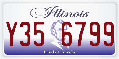 IL license plate Y356799