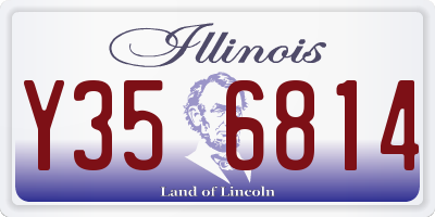 IL license plate Y356814