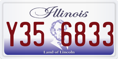 IL license plate Y356833