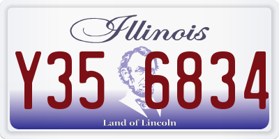 IL license plate Y356834