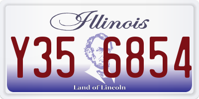 IL license plate Y356854