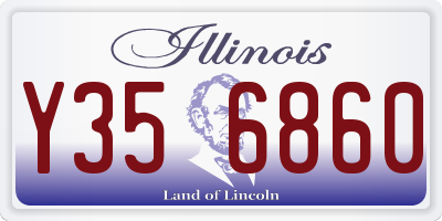 IL license plate Y356860