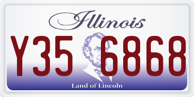 IL license plate Y356868