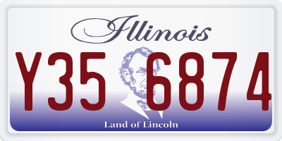IL license plate Y356874