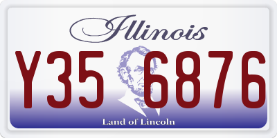 IL license plate Y356876